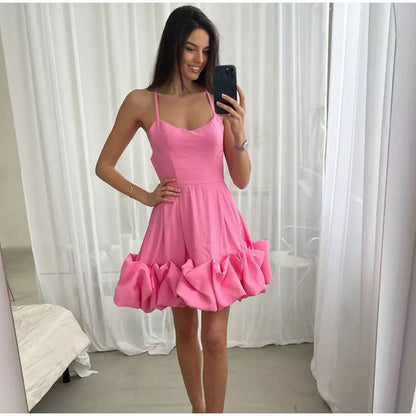 vmtvr - Elegant Curved Hem Dress Women Midi Fashion Floral Large Swing Slip Female A-line Dresses  Summer Backless Party Lady Robe