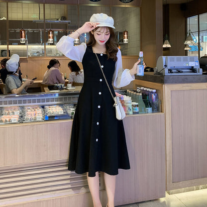 vmtvr - Black Aesthetic Party Summer Light Dress Casual Bag Hip Wrap Vintage Fashion Elegant Women&#39;s Dresses Loose Midi Korean Tunics