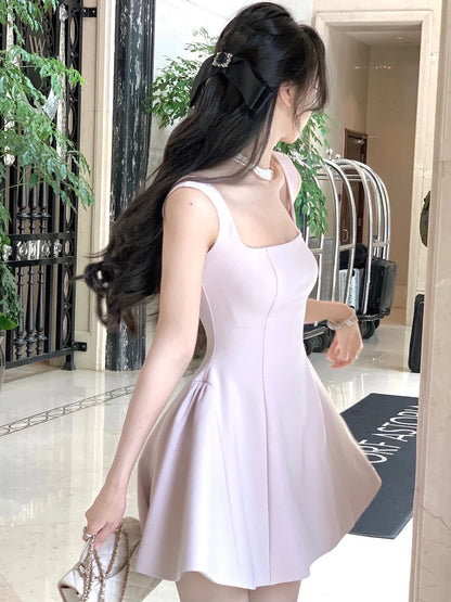 vmtvr  -  Summer Elegant Evening Party White Midi Dresses for Women Vintage Sleeveless Birthday Korean Casual A-line Female Clothing