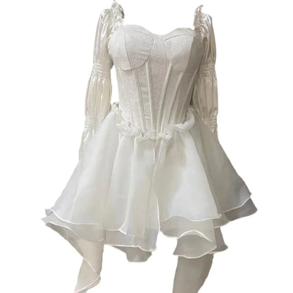 vmtvr  -  White Off-Shoulder Fairy Princess Dress