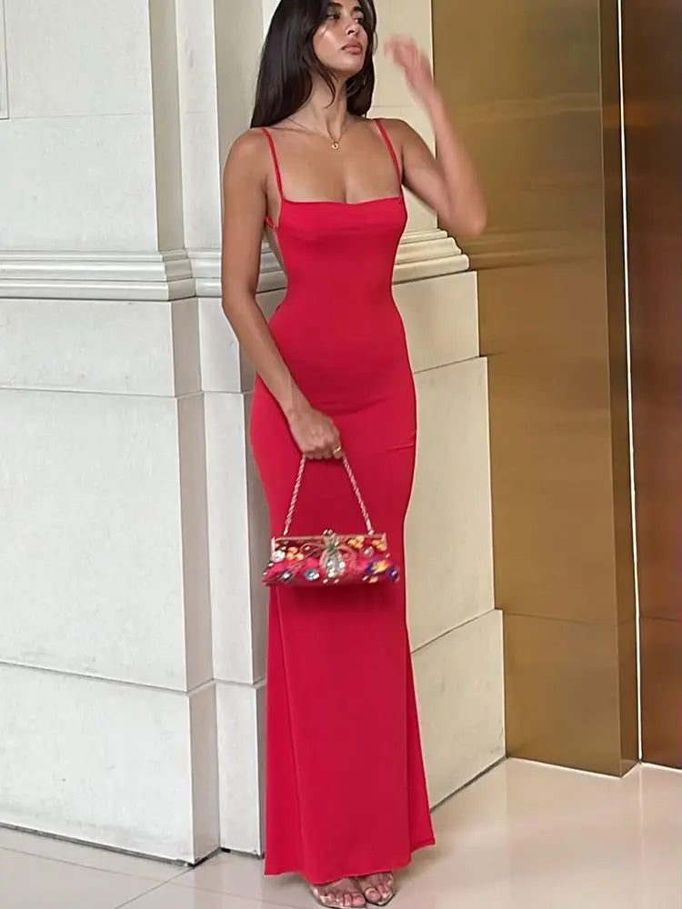 vmtvr Draped Sexy Backless Sleeveless Slip Maxi Dress for Women Elegant Summer Sundresses Holiday Beach Vestido Clothes