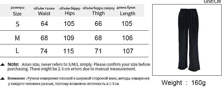 vmtvr Summer New Vintage Pants Women Black Fashion Bandage High Waist Loose Trousers Casual Streetwear Ice Silk Straight Pants Female