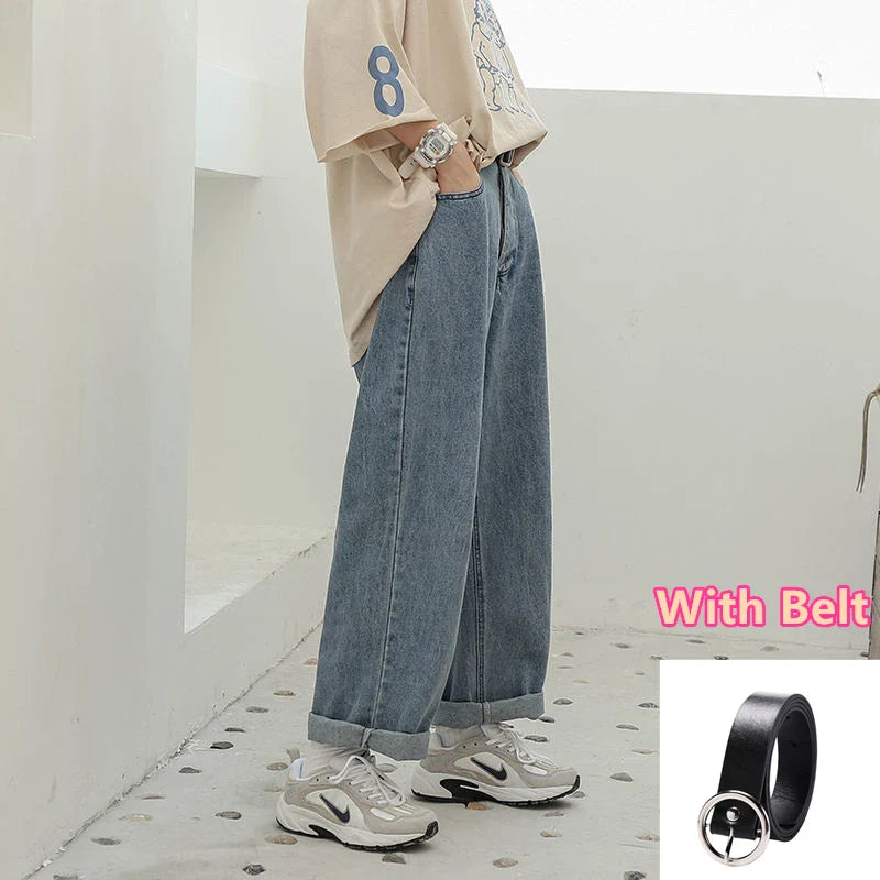 vmtvr Boyfriend Jeans Women Summer Denim Solid High Waist Loose Casual Straight Korean Streetwear Lady Trouser Vintage Harem Long Pant