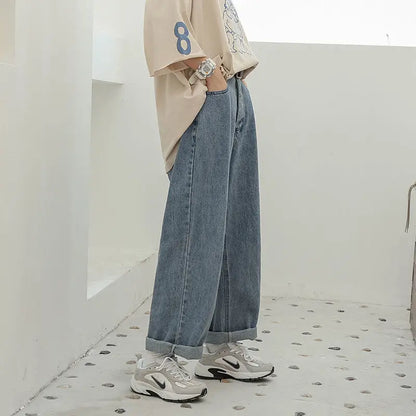 vmtvr Boyfriend Jeans Women Summer Denim Solid High Waist Loose Casual Straight Korean Streetwear Lady Trouser Vintage Harem Long Pant