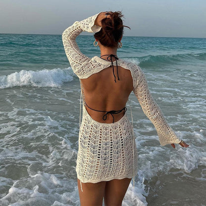 Sophia Backless Knit Mini Dress