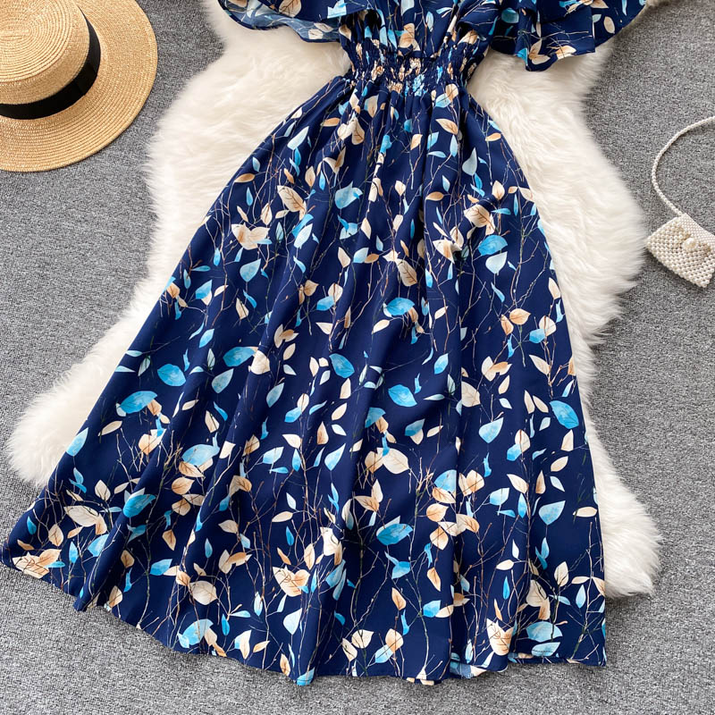 vmtvr- Cute Floral A Line Dress Fashion Dress GEU441