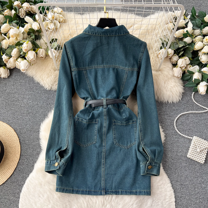 vmtvr- women's autumn denim dress GEU507