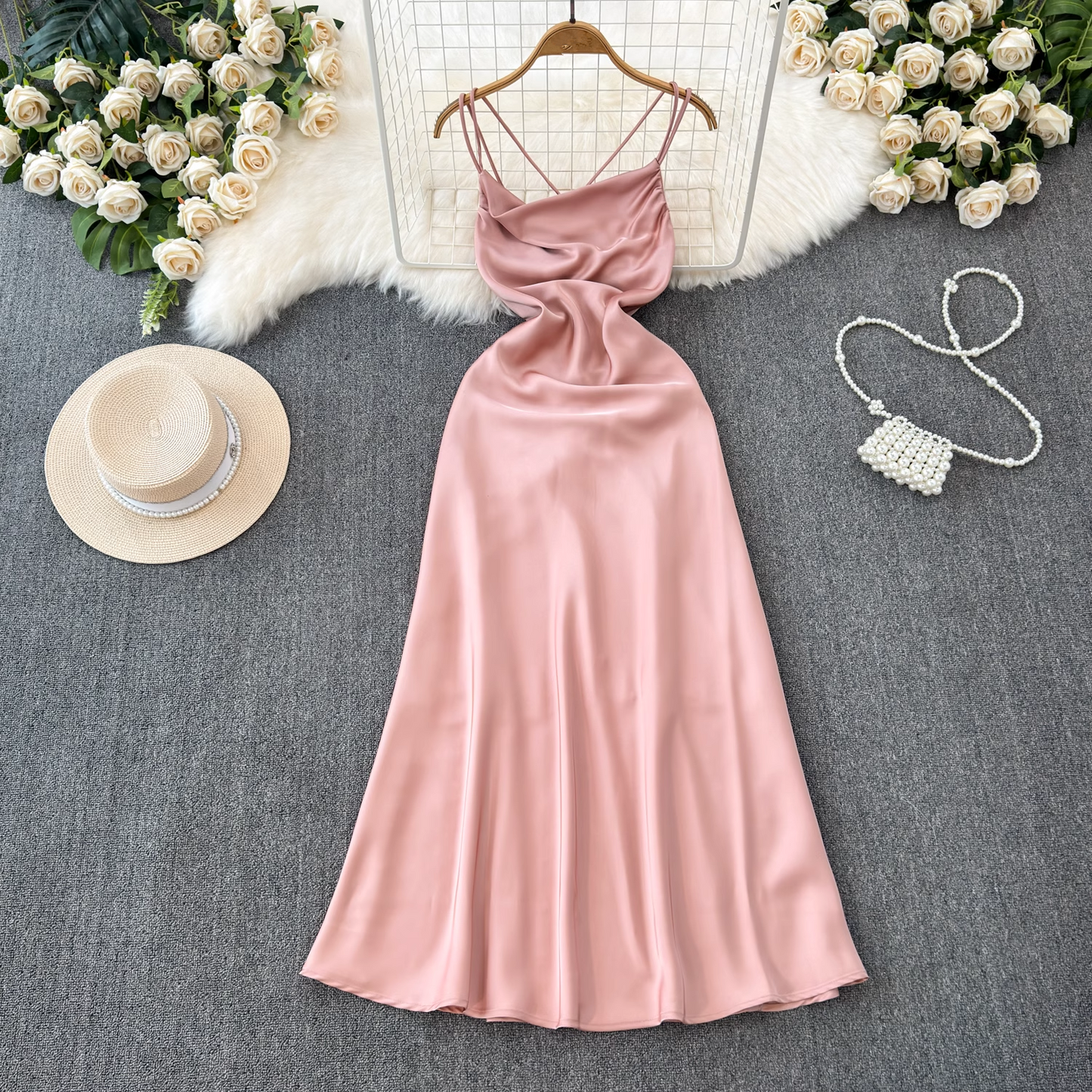 - Simple A-line Summer Dress GEU1041