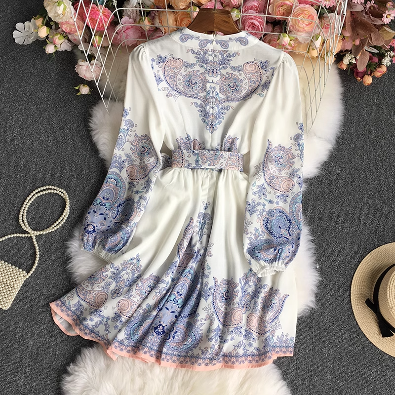 vmtvr- A-line Print Dress GEU526