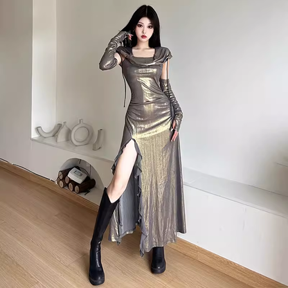 - Chic Long Dress With Split   GEU1522