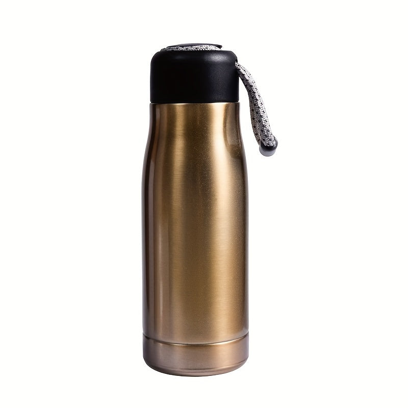 Custom Engraved Insulated Sports Water Flasks - Personalized Stainless Steel Drink Containers for Hot and Cold Beverages, 13.53/18.6 oz Capacity, with Carrying Loop