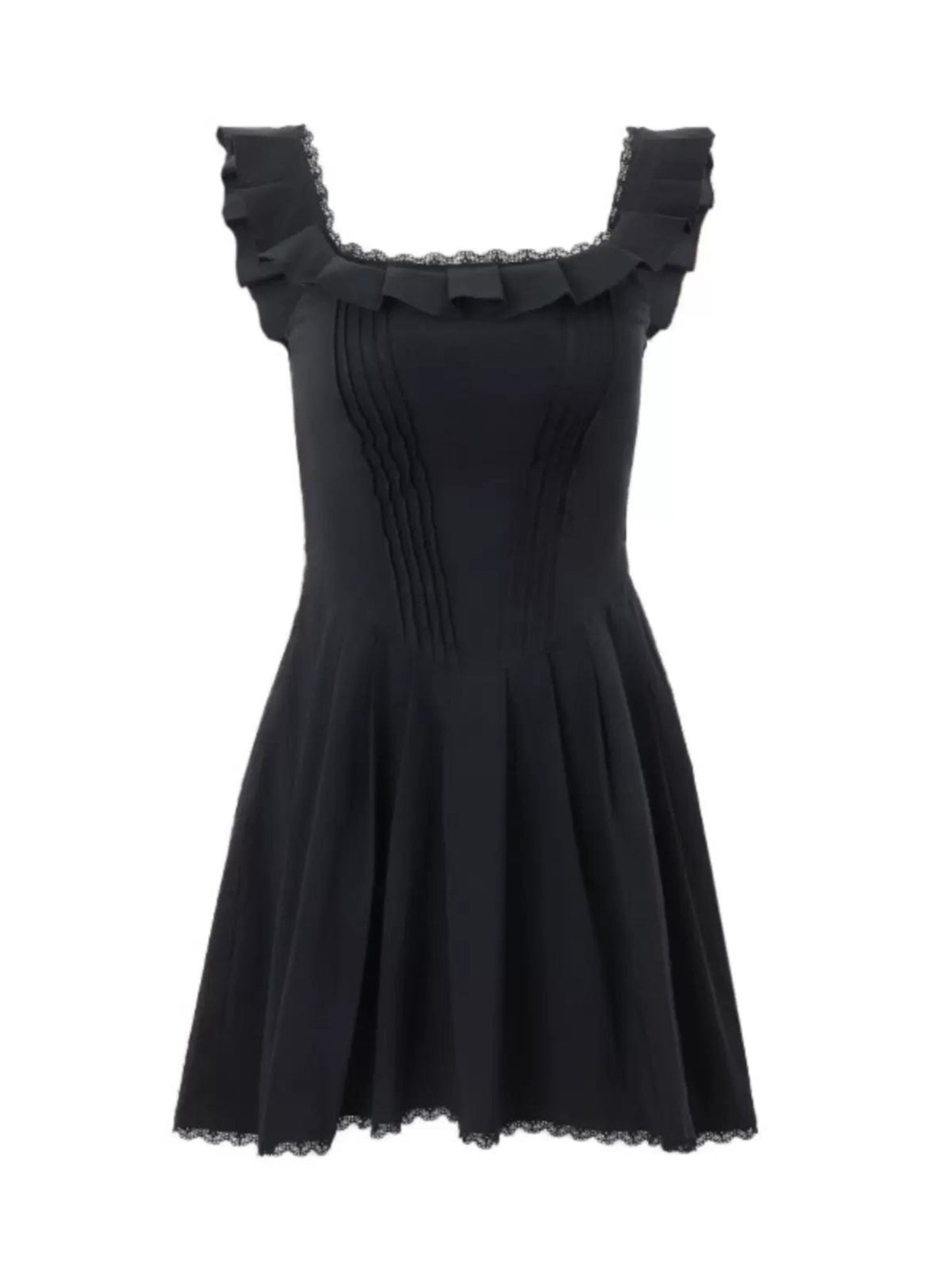 Ruffle Detail Mini Dress