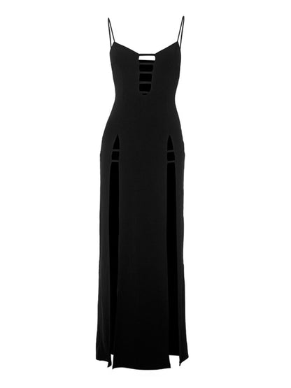 Deep Slit Maxi Dress